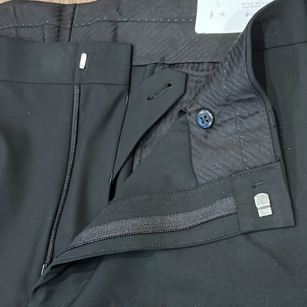 NWT Ryan Seacrest Distinction ‘The Suit Separate’ Pant Black 38Wx32L Career - Picture 12 of 15